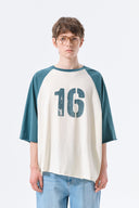 RAW EDGE RAGLAN TOP IN CREAM image 11