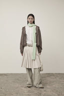 FAUX LEATHER HOODY CROP JUMPER IN BROWN image 9