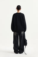 ASYMMETRIC LOGO TOP IN BLACK image 7