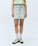 W STRAIGHT DENIM MINI SKIRT IN LIGHT BLUE