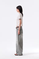 MATIN LOGO RINGER CROP TOP IN CREAM image 7