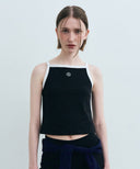 W COLOR BLOCK SQUARE NECK SLEEVELESS IN WHITE image 6