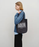CLASSIC LOGO DENIM ECO BAG IN BLUE image 5