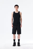 CURVED SEAM BERMUDA PANTS FOR MEN IN BLACK image 5