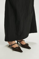 BELTED STILETTO MULE IN BROWN image 4