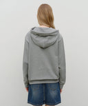 DOODLE CLASSIC BEAR HOODIE IN HEATHER GREY image 3