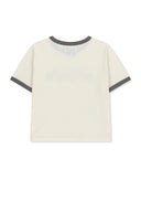 MATIN LOGO RINGER CROP TOP IN CREAM image 14