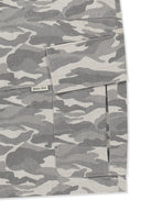 CAMOUFLAGE CARGO BERMUDA PANTS FOR MEN IN GRAY image 4