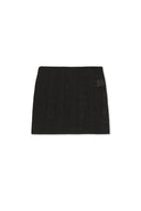 MESH LOGO WRAP MINI SKIRT IN BLACK image 2
