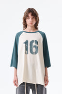 RAW EDGE RAGLAN TOP IN CREAM image 6