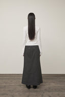 SNAP DETAIL SLIM TOP IN IVORY image 19