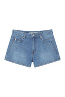 STITCH POINT DENIM SHORTS IN BLUE image 12