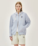 CLASSIC LOGO HOODED PATTERN JACKET IN STRIPE image 1