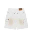 CARPENTER BERMUDA DENIM PANTS IN WHITE image 2
