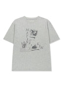 PORTRAIT GRAFFITI LOGO TOP IN LIGHT GRAY image 1