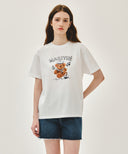 MARINE DRAWING DOODLE GRAPHIC TEE IN WHITE image 11