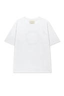 MATIN KIM CIRCLE LOGO TOP FOR MEN IN WHITE image 2