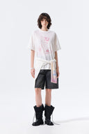PORTRAIT GRAFFITI LOGO TOP IN WHITE image 20