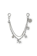 MATIN DOUBLE METAL CHAIN STRAP IN SILVER image 2