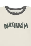 MATIN LOGO RINGER CROP TOP IN CREAM image 4
