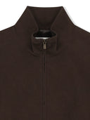 UNI HIGHNECK SUEDE JUMPER IN BROWN