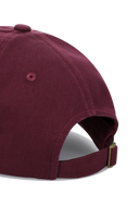 REGULAR LOGO STITCH BALL CAP IN BURGUNDY