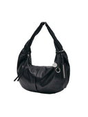 TWIST HANDLE SMALL HOBO BAG I N BLACK