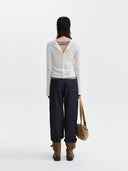 2WAY SHEER PULLOVER IN IVORY