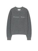 MATIN APPLIQUE LOGO KNIT PULLOVER IN GRAY