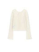 2WAY SHEER PULLOVER IN IVORY