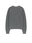 MATIN APPLIQUE LOGO KNIT PULLOVER IN GRAY