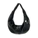 TWIST HANDLE SMALL HOBO BAG I N BLACK