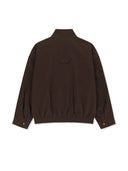 UNI HIGHNECK SUEDE JUMPER IN BROWN