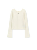 2WAY SHEER PULLOVER IN IVORY