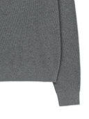 MATIN APPLIQUE LOGO KNIT PULLOVER IN GRAY