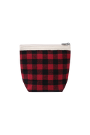 CLASSIC LOGO POUCH (FLANNEL) IN RED