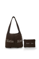 LOGO POINT ROUND ECOBAG IN IVORY