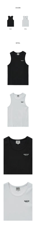 M REGULAR LOGO 無袖上衣 兩件組 混色